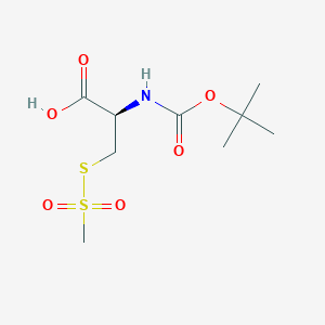 molecular formula C₉H₁₇NO₆S₂ B1139996 N-Boc-L-cysteine Methanethiosulfonate CAS No. 1043867-42-0