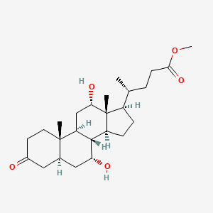 molecular formula C₂₅H₄₀O₅ B1139997 5alpha-Cholan-24-oic acid, 7alpha,12alpha-dihydroxy-3-oxo-, methyl ester CAS No. 14772-92-0