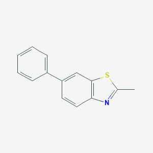 molecular formula C14H11NS B011400 2-Methyl-6-phenylbenzothiazole CAS No. 107559-02-4