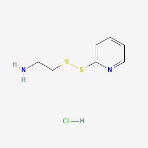 molecular formula C₇H₁₁ClN₂S₂ B1140006 2-(Pyridin-2-yldisulfanyl)ethanamine hydrochloride CAS No. 106139-15-5