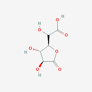 molecular formula C₆H₈O₇ B1140008 2-[(2S,3S,4S)-3,4-dihydroxy-5-oxooxolan-2-yl]-2-hydroxyacetic acid CAS No. 80876-59-1
