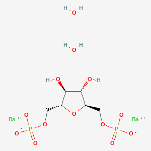 molecular formula C₆H₁₄Ba₂O₁₃P₂ B1140009 2,5-Anhydro-D-mannitol-1,6-diphosphate Dibarium Salt CAS No. 352000-03-4