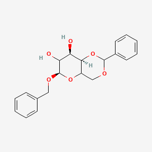 molecular formula C₂₀H₂₂O₆ B1140017 Benzyl 4,6-O-Benzylidene-b-D-galactopyranoside CAS No. 56341-65-2