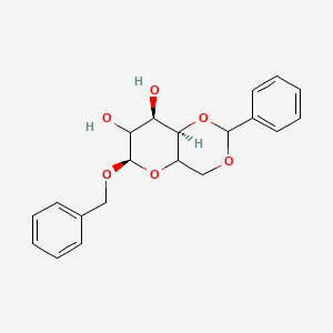molecular formula C₂₀H₂₂O₆ B1140017 Benzyl 4,6-O-Benzylidene-beta-D-galactopyranoside CAS No. 56341-65-2