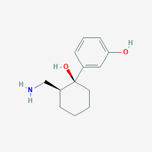 molecular formula C₁₃H₁₉NO₂ B1140022 3-[(1S,2S)-2-(Aminomethyl)-1-hydroxycyclohexyl]phenol CAS No. 185502-41-4