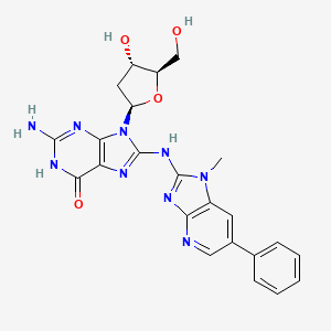 molecular formula C₂₃H₂₃N₉O₄ B1140024 Dguo-phip CAS No. 142784-25-6