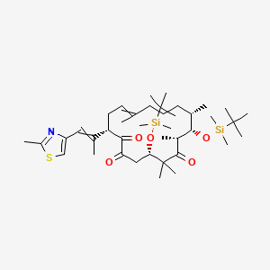 molecular formula C₃₉H₆₉NO₅SSi₂ B1140032 Oxacyclohexadec-13-ene-2,6-dione,4,8-bis[[(1,1-dimethylethyl)dimethylsilyl]oxy]-5,5,7,9,13-pentamethyl-16-[(1E)-1-methyl-2-(2-methyl-4-thiazolyl)ethenyl]-,(4S,7R,8S,9S,13Z,16S)- CAS No. 189453-35-8