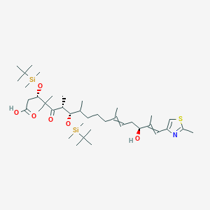 molecular formula C₃₉H₇₁NO₆SSi₂ B1140033 (3S,6R,7S,15S)-3,7-bis[[tert-butyl(dimethyl)silyl]oxy]-15-hydroxy-4,4,6,8,12,16-hexamethyl-17-(2-methyl-1,3-thiazol-4-yl)-5-oxoheptadeca-12,16-dienoic acid CAS No. 193146-26-8