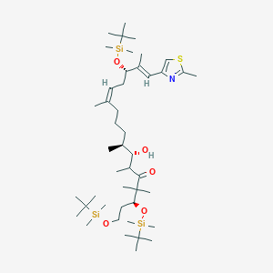molecular formula C₄₅H₈₇NO₅SSi₃ B1140035 (3S,6R,7S,8S,12Z,15S,16E)-1,3,15-Tris-{[tert-butyl(dimethyl)silyl]oxy}-7-hydroxy-4,4,6,8,12,16-hexam CAS No. 193146-49-5