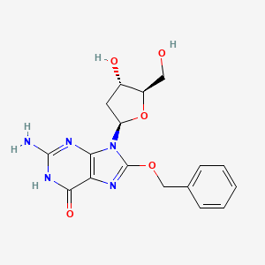 molecular formula C17H19N5O5 B1140059 8-Benzyloxy-2'-deoxyguanosine CAS No. 96964-90-8
