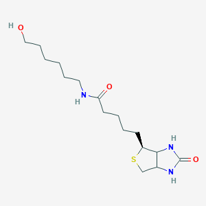 molecular formula C₁₆H₂₉N₃O₃S B1140070 6-N-Biotinylaminohexanol CAS No. 106451-92-7