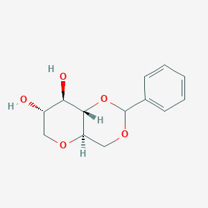 molecular formula C₁₃H₁₆O₅ B1140100 1,5-Anhydro-4,6-O-benzylidene-D-glucitol CAS No. 65190-39-8