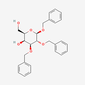 molecular formula C₂₇H₃₀O₆ B1140114 1,2,3-Tri-O-benzyl-b-D-galactopyranoside CAS No. 74801-06-2