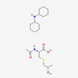 molecular formula C₂₀H₃₈N₂O₄S B1140122 N-Acetyl-S-(2-hydroxypropyl)cysteine Dicyclohexylammonium Salt CAS No. 38130-86-8