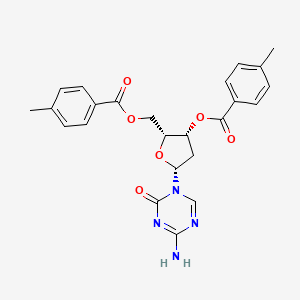 molecular formula C24H24N4O6 B1140126 3',5'-Di-o-toluoyl-2-deoxy-5-azacytosine CAS No. 10302-79-1