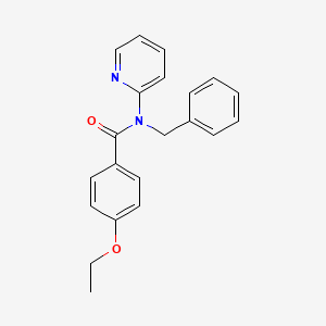 molecular formula C21H20N2O2 B11401321 N-benzyl-4-ethoxy-N-(pyridin-2-yl)benzamide 
