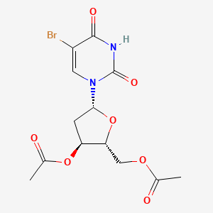 molecular formula C₁₃H₁₅BrN₂O₇ B1140133 3', 5'-Di-O-acetyl-5-bromo-2'-deoxyuridine CAS No. 6161-23-5
