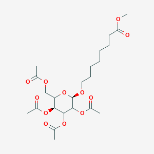 molecular formula C₂₃H₃₆O₁₂ B1140150 8-甲氧羰基辛酰基-2',3',4',6-四-O-乙酰-β-D-半乳吡喃糖苷 CAS No. 93619-78-4