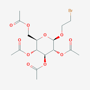 molecular formula C₁₆H₂₃BrO₁₀ B1140152 2-Bromoethyl 2,3,4,6-tetra-O-acetyl-beta-D-glucopyranoside CAS No. 16977-78-9