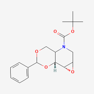 2,3-Anhydro-4,6-O-benzylidene-N-(tert-butoxycarbonyl)-1,5-deoxy-1,5-imino-D-glucitol