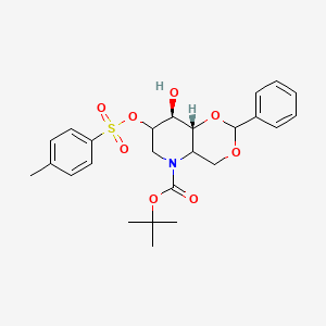 4,6-O-Benzylidene-N-(tert-butoxycarbonyl)-2-O-(4-toluenesulfonyl)-1,5-imino-D-glucitol