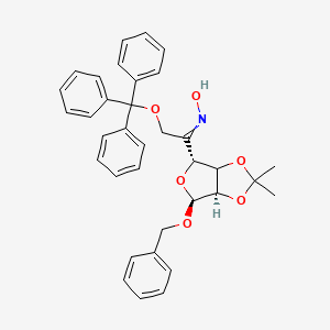 Benzyl 2,3-O-Isopropylidene-6-O-trityl-5-keto-alpha-D-mannofuranoside, 5-Oxime