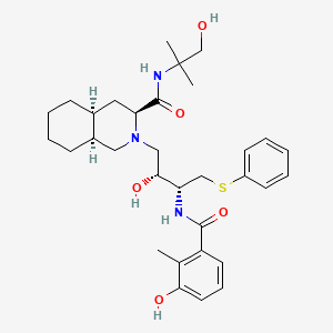 molecular formula C₃₂H₄₅N₃O₅S B1140179 Nelfinavir Hydroxy-tert-butylamide CAS No. 213135-56-9