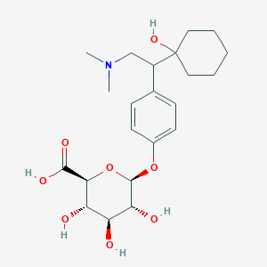 molecular formula C₂₂H₃₃NO₈ B1140184 Desvenlafaxine-o-glucuronide CAS No. 1021933-98-1