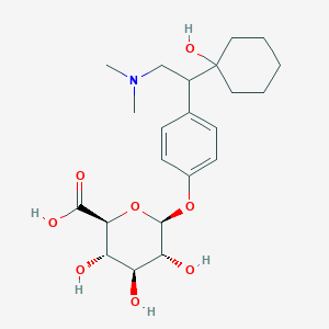 beta-D-Glucopyranosiduronic acid, 4-[2-(dimethylamino)-1-(1-hydroxycyclohexyl)ethyl]phenyl