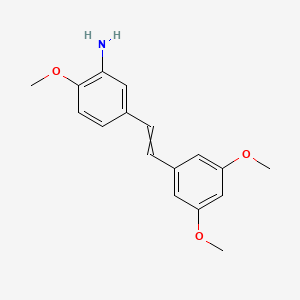 5-[2-(3,5-Dimethoxyphenyl)ethenyl]-2-methoxyaniline