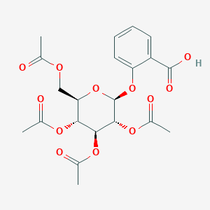 2-[(2S,3R,4S,5R,6R)-3,4,5-triacetyloxy-6-(acetyloxymethyl)oxan-2-yl]oxybenzoic acid