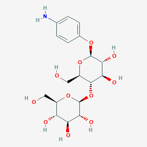 molecular formula C₁₈H₂₇NO₁₁ B1140195 4-Aminophenyl b-D-cellobioside CAS No. 42935-24-0