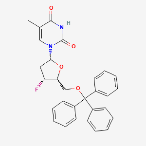molecular formula C29H27FN2O4 B1140198 5-O-Trityl-3'-deoxy-3'-fluorothymidine CAS No. 135197-63-6