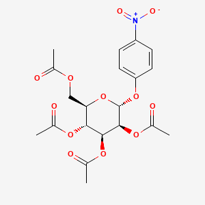 (2R,3R,4S,5S,6R)-2-(Acetoxymethyl)-6-(4-nitrophenoxy)tetrahydro-2H-pyran-3,4,5-triyl triacetate