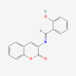 molecular formula C₁₆H₁₁NO₃ B1140209 N-Salicylidene-3-aminocoumarin CAS No. 910217-51-5