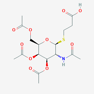3-[(2-Acetamido-3,4,6-tri-O-acetyl-2-deoxy-beta-D-galactopyranosyl)thio]propanoic acid