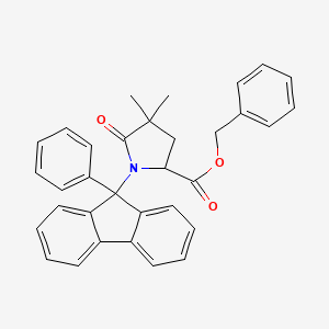 3,3-Dimethyl-4-oxo-1-(9-phenylfluorenyl)-proline Benzyl Ester