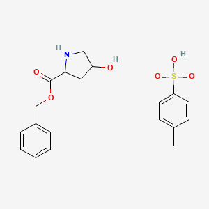 Benzyl (2S,4R)-4-hydroxypyrrolidine-2-carboxylate;4-methylbenzenesulfonic acid