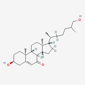 molecular formula C₁₆H₂₂N₂O₉ B1140223 3-Hydroxykynurenine-O-beta-glucoside CAS No. 23224-46-6