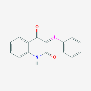 molecular formula C15H10INO2 B114023 2-Oxo-3-(phenyliodonio)-1,2-dihydro-4-quinolinolate CAS No. 86795-52-0