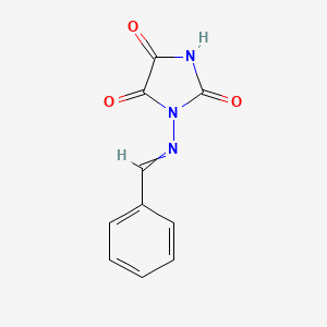 molecular formula C₁₀H₇N₃O₃ B1140234 Imidazolidinetrione, [(phenylmethylene)amino]- CAS No. 42839-64-5