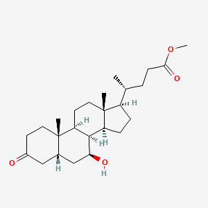 molecular formula C₂₅H₄₀O₄ B1140236 Methyl 7beta-Hydroxy-3-ketocholanoate CAS No. 67371-28-2