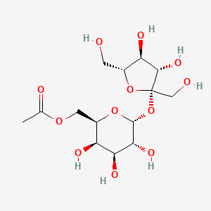molecular formula C14H24O12 B1140247 Sucrose 6'-Acetate, Technical grade 80per cent CAS No. 936001-72-8