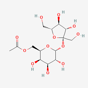 molecular formula C₁₄H₂₄O₁₂ B1140247 Sucrose 6'-Acetate, Technical grade 80per cent CAS No. 936001-72-8