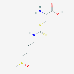 molecular formula C₉H₁₈N₂O₃S₃ B1140280 2-amino-3-(4-methylsulfinylbutylcarbamothioylsulfanyl)propanoic acid CAS No. 364083-21-6
