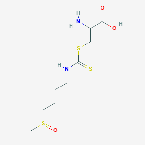molecular formula C₉H₁₈N₂O₃S₃ B1140280 D,L-Sulforaphane-L-cysteine CAS No. 364083-21-6