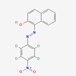 molecular formula C₁₆H₇D₄N₃O₃ B1140282 Para Red-d4 CAS No. 1185235-75-9