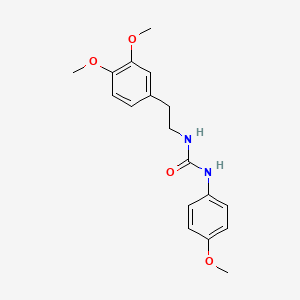 molecular formula C18H22N2O4 B11402845 1-[2-(3,4-Dimethoxyphenyl)ethyl]-3-(4-methoxyphenyl)urea 