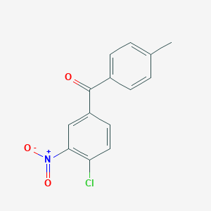 molecular formula C14H10ClNO3 B114029 (4-Chloro-3-nitrophenyl)(p-tolyl)methanone CAS No. 40306-24-9
