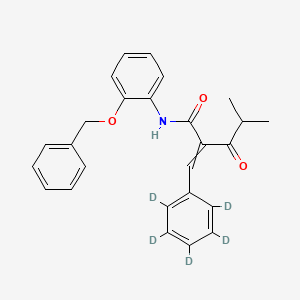 N-2-Benzyloxyphenyl α-Benzilidene-d5 Isobutyrylacetamide